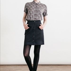 Bridge & Burn Jolene skirt in navy